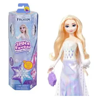 Disney Puppe Die Eiskönigin, ab 3 Jahre, Spin und Reveal Elsa, 32 cm