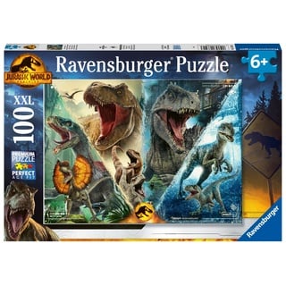 Ravensburger Puzzle 13341 - Dinosaurierarten - 100 Teile XXL Jurassic World Dominion Puzzle für Kinder ab 6 Jahren, Dinosaurier Spielzeug, Dino Puzzle