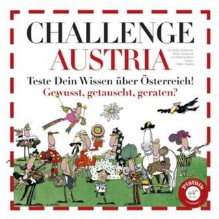 6128 - Challenge Austria, Brettspiel, für 3-9 Spieler, ab 14 Jahren (DE-Ausgabe)