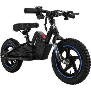 Elektro-Laufrad, 12 Zoll, Kinder-Balance-Bike m. 250 Watt, Scheibenbremsen, 3 Geschwindigkeitsstufen (Blau)