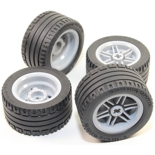 LEGO 8pc Technic Wheel and Tire SET (Mindstorms nxt ev3 tyre) 56145 44309 by Technic