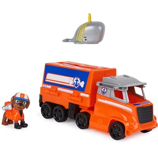 PAW PATROL 6065319 Big Pups Zuma Transforming Toy Truck mit Sammel-Actionfigur, Kinder Spielzeug ab 3 Jahren