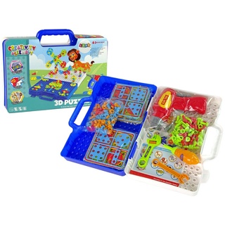 LEAN Toys Puzzle 3D Kinder Schraubenzieher Kinderpuzzle DIY Puzzle Puzzlekoffer, Puzzleteile