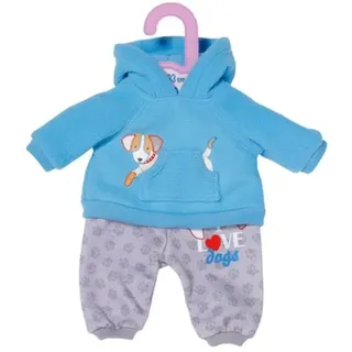 Dolly Moda Sport-Outfit Blau Hund 30