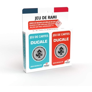 Ducale – Rami-Spiel 2 x 54 Karten Rami-Spiel, ab 6 Jahren, Canasta, 64, Crapette