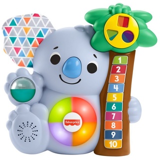 Mattel® Lernspielzeug BlinkiLinkis Koala interaktiv Spielzeug Kleinkinder Tierspielzeug (Zahlen 1-10, aufleuchtender Bauch, Stoff-Ohr), mit 50+ Melodien, Liedern, Geräuschen und Sätzen