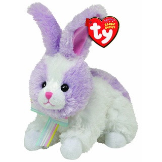 TY 7140944-Sherbert-Hase Beanie Babies, 15 cm, weiß-violett