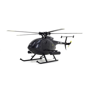 Gest RC-Hubschraubermodell für Erwachsene, 2.4G 4CH MD500 C189 Little Bird Einmotoriges RC-Flugzeugmodell mit Raketenaufhängungen, 1/28 Mini-Hubschrauber EIN-Tasten-Abflug