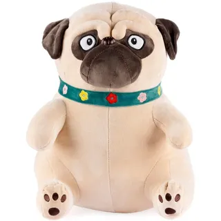 Gustaw Mops Hund Max Teddybär Groß XXL (beige, 50cm) - Plüschbär, Kuschelbär XXL Plüschtier, Plüschtier Kuscheltier Teddy Bear