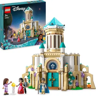 LEGO 43224 Disney Wish König Magnificos Schloss, Baubares Spielzeug aus dem Wish-Film mit Figuren, darunter Asha, Dahlia und ein Stern, Weihnachts...