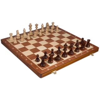 Schach-Set – Turnier Staunton Complete Nr. 6 Brettspiel – handgefertigtes europäisches Set 53,3 x 53,3 cm