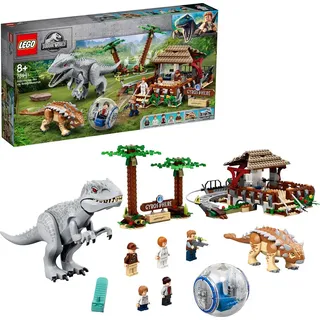 LEGO 75941 Jurassic World Indominus Rex vs. Ankylosaurus, Spielzeug für Mädchen und Jungen ab 8 Jahre mit Dinosaurier-Figuren und Gyrosphäre - Beige