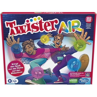 Twister Hasbro Air Spiel, AR App Spiel, Verbindung mit Smart Geräten, Bewegungsspiel, ab 8 Jahren, Deutsche Version