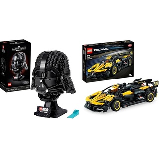 LEGO Star Wars Darth Vader Helm, Bauset für Erwachsene, Geschenk-Idee & 42151 Technic Bugatti-Bolide, Auto-Modellbausatz, Sportwagen-Spielzeug