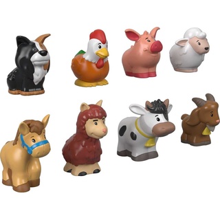 Fisher-Price GFL21 - Little People Bauernhof-Set, 8 süße Tierfiguren für den Bauernhof, Spielzeug Geschenk für Kinder ab 1 Jahr