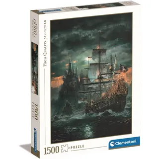 Clementoni 31682.3 Puzzle Kollektion-Das Piratenschiff, 1500 Teile, Multicolor, 6