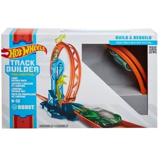 Mattel - Hot Wheels Track Builder Unlimited Looping-Kicker-Set inkl. 1 Spielzeugauto