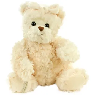 Bukowski Kuscheltier Teddybär Florence, weiss/creme, 30 cm, mit Schleife Plüschteddybär, Plueschteddybaer
