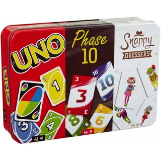 Mattel® Spiel, Kartenspiel-Klassiker in Metalldose (UNO, Phase 10, Snappy Dressers)