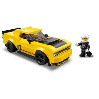 LEGO 75893 Speed Champions 2018 Dodge Challenger SRT Demon und 1970 Dodge Charger R/T Bauset, Rallyeauto, Spielfahrzeuge für Kinder