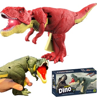 BLOOOK Schaukelnd Dinosaur Spielzeug,Trigger The T-REX,Kreativ Tyrannosauru Rex Dino Toys,Funny Dinosaur Toys,Party- & Scherzartikel,Stress Spielzeug für Erwachsene und Kinder (Rot)