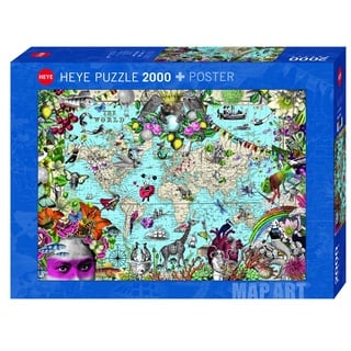 Heye HY29913 Quirky World, PABUKU Puzzle, Yellow