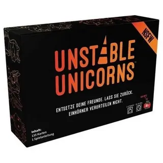 Unstable Games Spiel Unstable Unicorns NSFW, Kartenspiel, für 2-8 Spieler, ab..., Familienspiel, Strategiespiel bunt