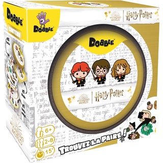 Asmodee - Dobble Harry Potter – Gesellschaftsspiele – Kartenspiele – Familien- und Kinderspiele ab 6 Jahren – 2 bis 8 Spieler – französische Version