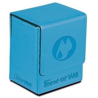 Ultra Pro 84701 - Force of Will Water Magic Stone Flip Box, Kartenspiel