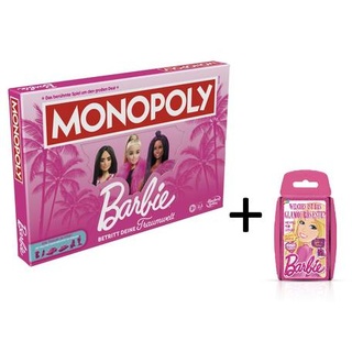 Monopoly - Barbie + Top Trumps Barbie Spiel Brettspiel Gesellschaftsspiel (deutsch/französisch)