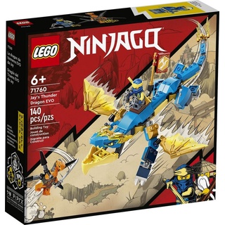 LEGO® Konstruktionsspielsteine LEGO® NINJAGO® - Jays Donnerdrache EVO, (140 St) bunt