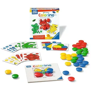 Ravensburger ministeps 4186 Mein erstes Colorino, Klassisches Steckspiel zum Farbenlernen - Spielzeug ab 18 Monaten