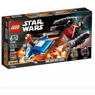 LEGO Star Wars 75196 The Last Jedi A-Wing vs. TIE Silencer Microfighters Building Kit