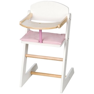 roba® Puppenhochstuhl Stuhl für Baby- und Kinderpuppen, Puppenzubehör weiß kidtini GmbH