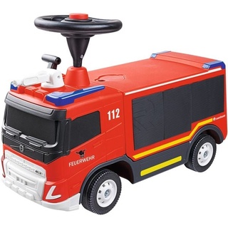 BIG 800055326 - BIG Feuerwehr mit Spritzfunktion, 2in1 Rutsch- und Spielfahrzeug, Lizenz von Volvo und Rosenbaue