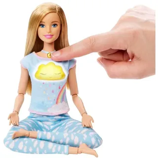Barbie GNK01 - Wellness Meditation Puppe (blond) und Spielset, mit Lichtern und Geräuschen, Spielzeug ab 3 Jahren