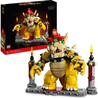 LEGO 71411 Super Mario Der mächtige Bowser, 3D-Modell-Bausatz, großes Set mit beweglicher Figur zum Sammeln, inkl. Duellplattform, Geschenkidee f...