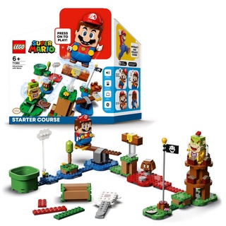 LEGO 71360 Super Mario Abenteuer mit Mario – Starterset, interaktive Figur und Bau-Spielzeug, sammelbares Geschenk für Mädchen und Jungen ab 6 ...