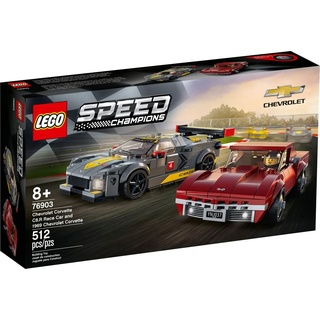 LEGO® Lego 76903 Speed Champions Chevrolet Corvette C8.R Konstruktions-Spielset, (512 St)