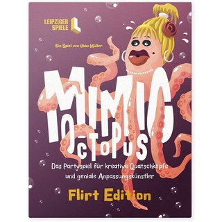 Leipziger Spiele Spiel, Partyspiel »Mimic Octopus – Das kommunikative Partyspiel für Erwachsene und Jugendliche (Flirt Edition)«