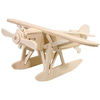 Pebaro 3D-Puzzle Holzbausatz Wasserflugzeug, 850/12, 30 Puzzleteile