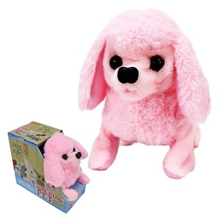 Kuscheltier Take Me Home Pudel Hund laufend mit Sound rosa - ca. 15,5 cm