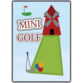 Minigolf Einladungskarten Einladung Golf Geburtstagseinladung Ausflug Party Karten Kindergeburtstag Kinder Erwachsene Jungen Mädchen