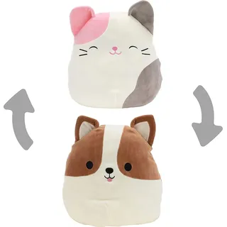 Squishmallows - Flip-A-Mallows 12 cm (5") - 2 in 1 Reginald der Corgi & Karina die Katze Kuscheltier Plüschtier Wendetier