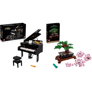 LEGO 21323 Ideas Konzertflügel Bauset für Erwachsene & 10281 Bonsai Baum, Kunstpflanzen-Set zum Basteln für Erwachsene, Geschenk zum Valentinstag, Botanik-Kollektion, Home Deko, Zimmerdeko