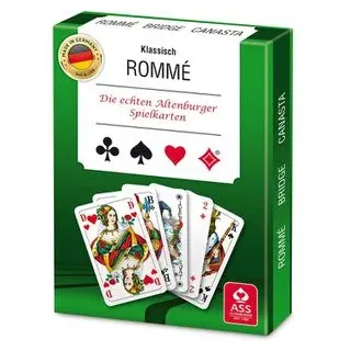 ASS Kartenspiel Altenburger 22570071, Romme, ab 8 Jahre, 2-6 Spieler, Französisches Bild