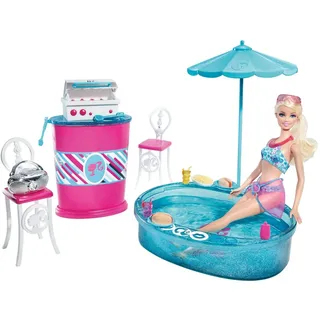 Barbie T9082 - Barbie Deluxe Möbel & Puppe (Grillplatz)