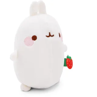 NICI MOLANG Kuscheltier 12 cm mit Glocke - Niedliches Stofftier zum Kuscheln und Spielen, MOLANG Plüschtier für Schmusetierliebhaber - 49484, Weiß