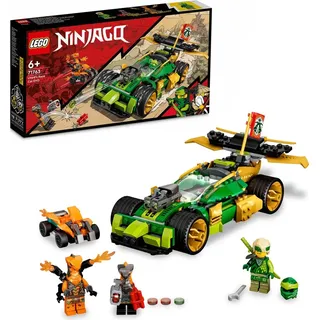 LEGO 71763 NINJAGO Lloyds Rennwagen EVO, Auto-Spielzeug ab 6 Jahren mit Rennauto und Schlangen-Figuren - Bunt