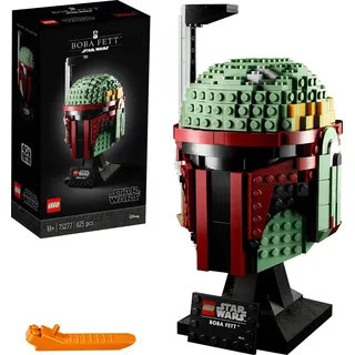 LEGO 75277 Star Wars Boba Fett Helm, Schaustück, Bauset zum Sammeln für Erwachsene, Geschenkidee für erfahrene LEGO Baumeister - Grün/Schwarz/Gelb/bordeaux